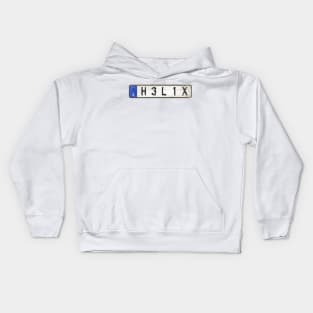 Helix - License Plate Kids Hoodie